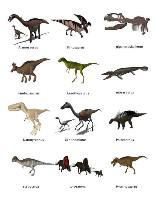 types of big dinosaurs